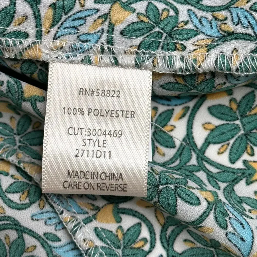 NWT Max Studio Multicolor Floral Midi A-Line Skirt Womens Size Small S Button Up
